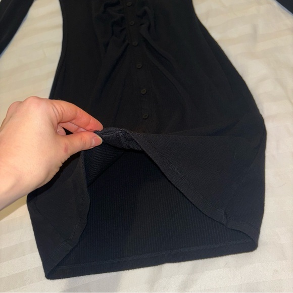 Abercrombie Ribbed Knit Shirt Dress - Tall - Picture 6 of 9